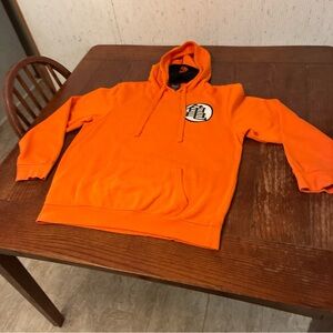 Dragon Ball Z Hoodie Men’s L Orange Gaiter DBZ Official Tag
